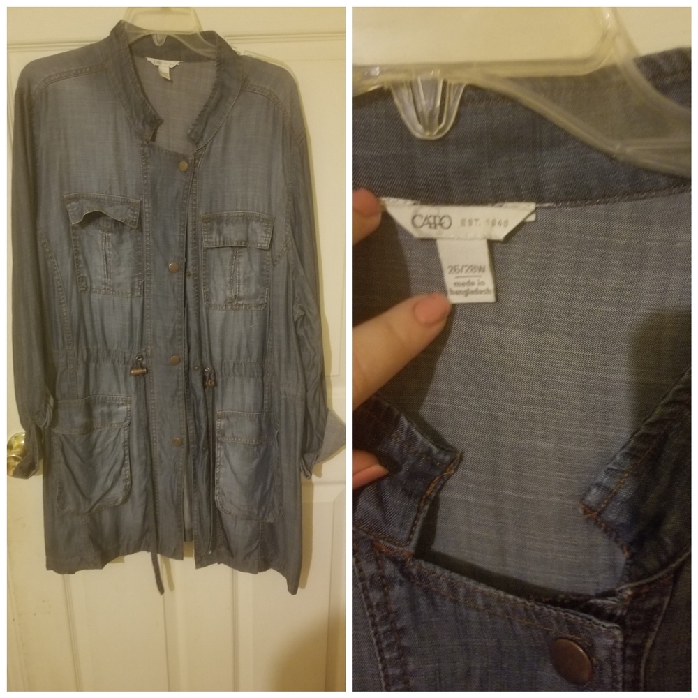 Cato size 26/28 denim tunic